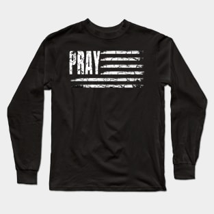 The Prayer Flag Nation distressed Long Sleeve T-Shirt